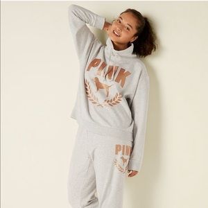 PINK VS Grey Sweatsuit Set